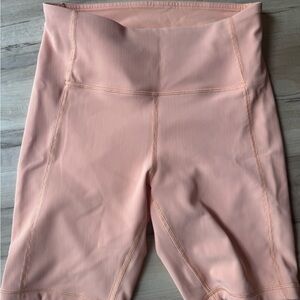 Women's Pink biker shorts. Lululemon